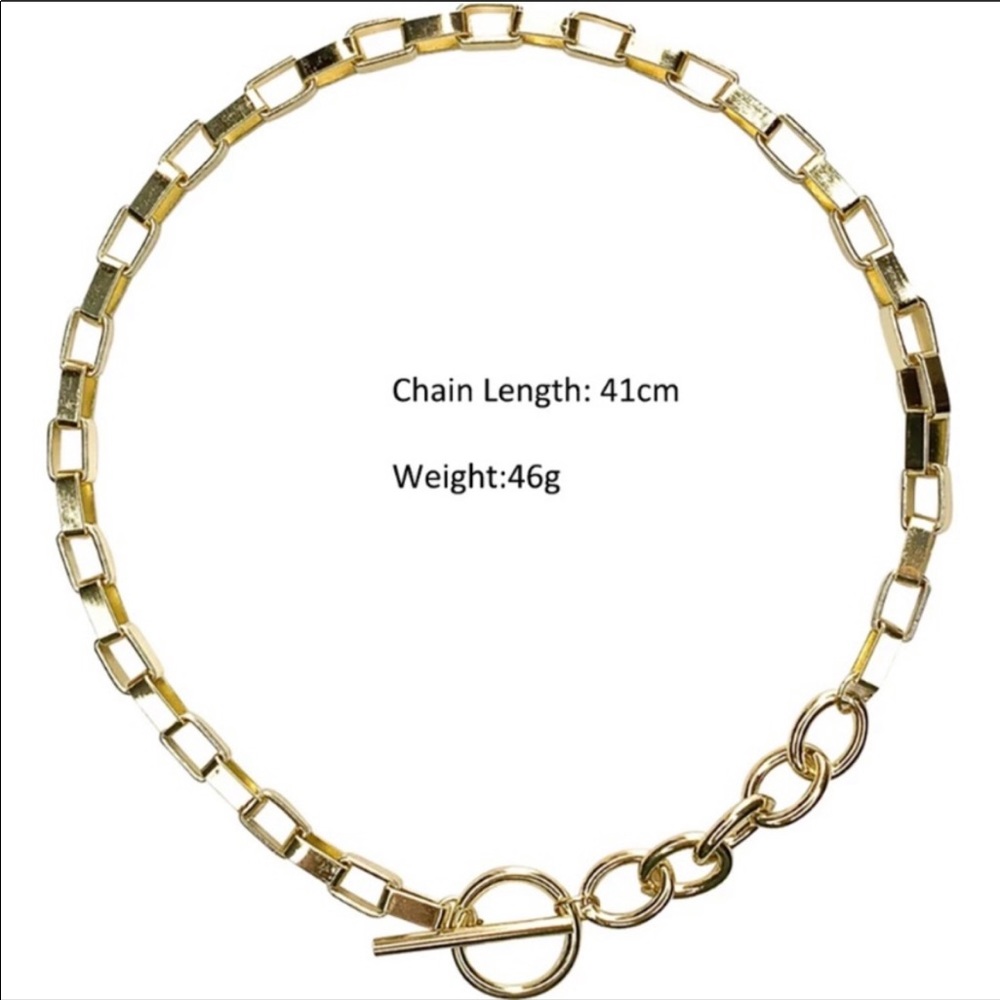 New 18k Chunky Gold Chain Necklace - Picture 6 of 6